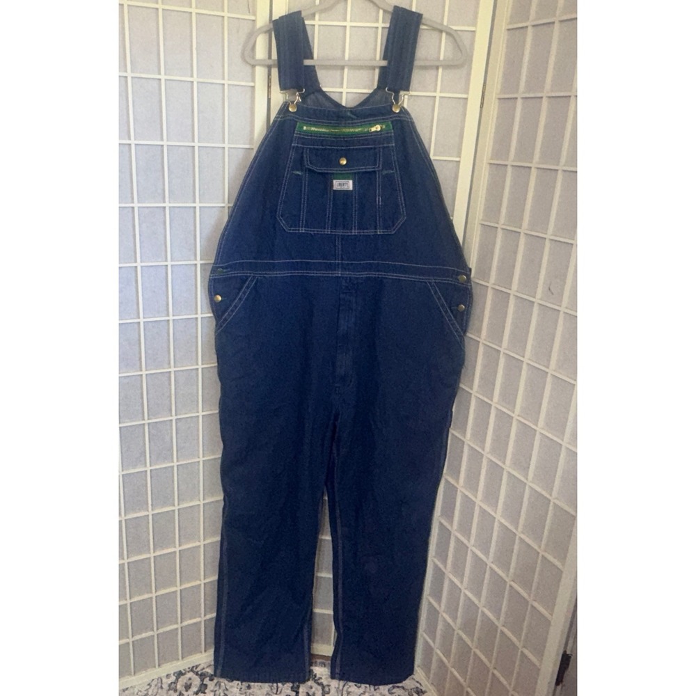 Liberty Denim Bib Workwear Carpenter Utility Farmer Overalls NWT Men's 44x32